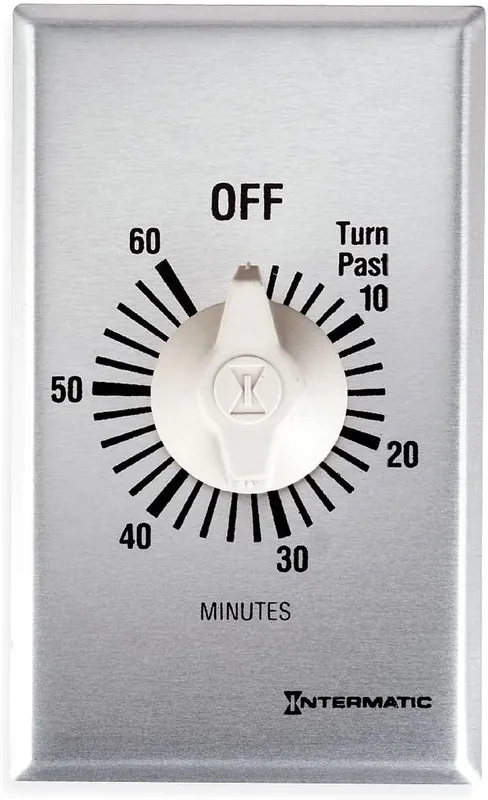 SK0278516-US20260702-105043-0 Intermatic FF360M Commercial Spring Wound Timer 60 Min SPDT Silver - Image 1