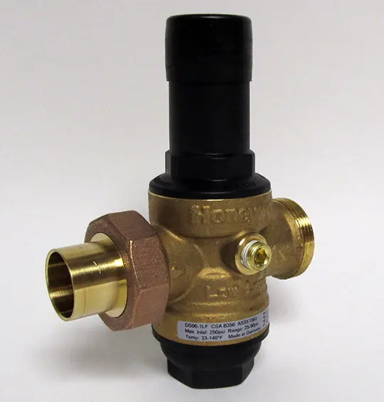 Resideo Braukmann DS06-103-SUS-LF 1-1/4" Single Union Sweat DialSet Pressure Regulating Valve (Lead Free), replacement for DS05G1093