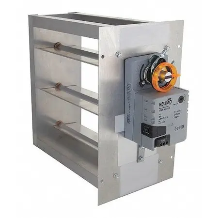 SK0280035-US20260702-105043-0 IO HVAC Controls TD-2418-BM Zone Damper Trane Rectangular 24x18 Inches - Image 1