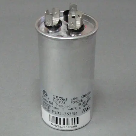 Heil Quaker 1172091 3+35 MFD Round Run Capacitor 370V