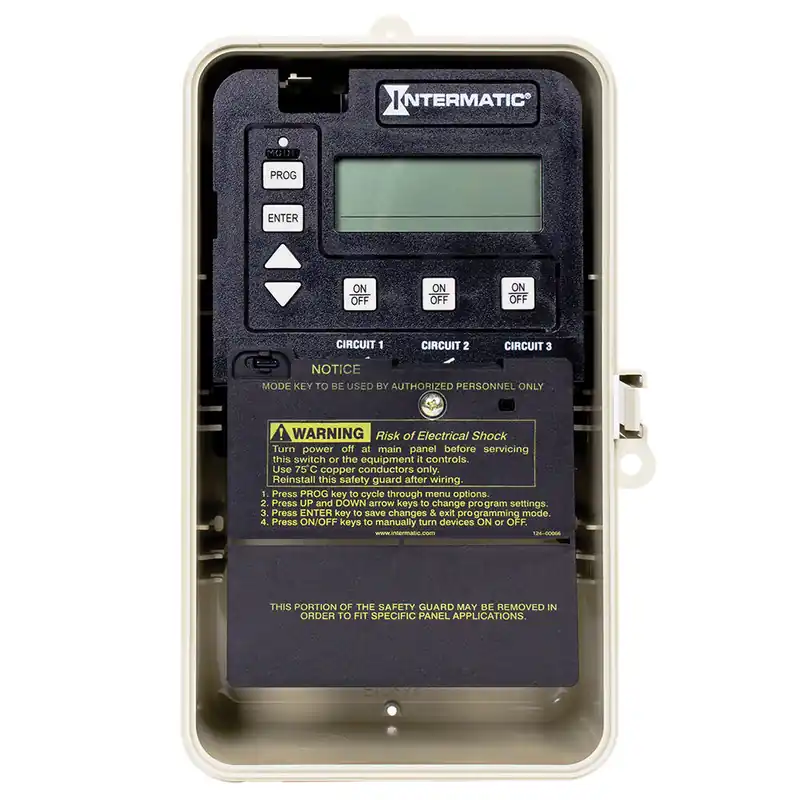 Intermatic PE153PF 24-Hour Electronic Time Control 3 Circuit Freeze Protection