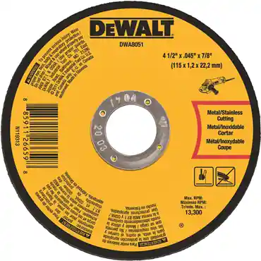 DeWalt DWA8051T10 Metal Cutting Wheel 4-1/2 x .045 x 7/8