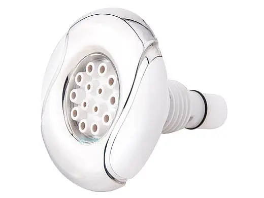 Custom Molded Products 25591-140-000 Spa Master Wave Design Gunite Jet Massage Internal Stainless Steel White