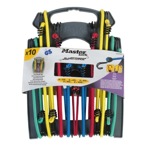 SK0282774-US20260702-105043-0 Master Lock 3044DAT3043DATSC Bungee Strap,Twin wire bungee assortment,10 pc - Image 1