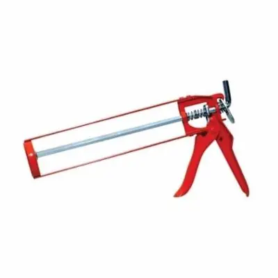 Red Devil 3986 Heavy Duty Caulk Gun With Hex Piston Rod, Quick Release Lever, 0.1 gal Container