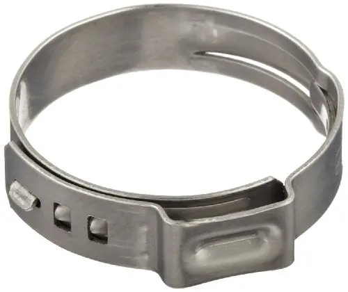 Oetiker 16700040 Stepless Ear Clamp One Ear 7 mm Band Width Clamp ID Range 28.4 mm Closed - 31.6 mm Open Pack of 100