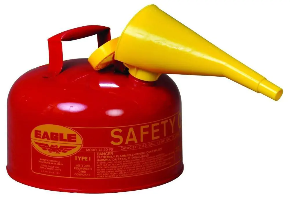 SK0282890-US20260702-105043-0 Eagle UI20FS Type I 2 gal. Metal Safety Gas Can with Funnel - Image 1