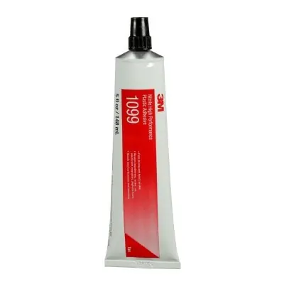 3M 7000000796 Nitrile High Performance Plastic Adhesive 1099 5 fl oz Tube Light Tan