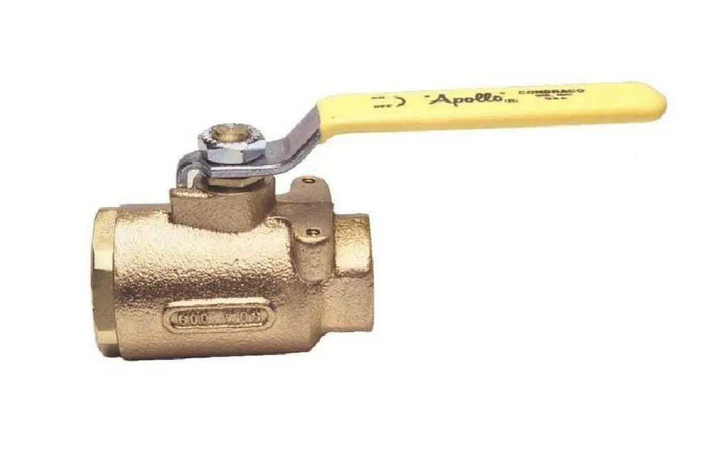 Apollo 77-101-27 77-100 Series 1/4 In. Bronze Full Port FNPT 600# Ball Valve