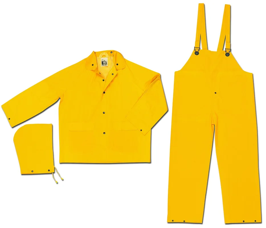 SK0283266-US20260702-105043-0 MCR Safety 2003M Classic PVC/Polyester 3-Piece Rainsuit Yellow Medium - Image 1