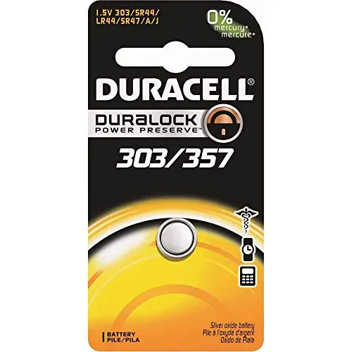 Duracell D303/357PK08 Specialty Watch/Electronic Battery 1.5V