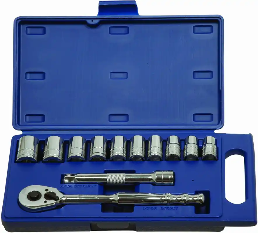 Williams 50669 1/2-Inch Drive Socket and Drive Tool Set Metric 12 Piece