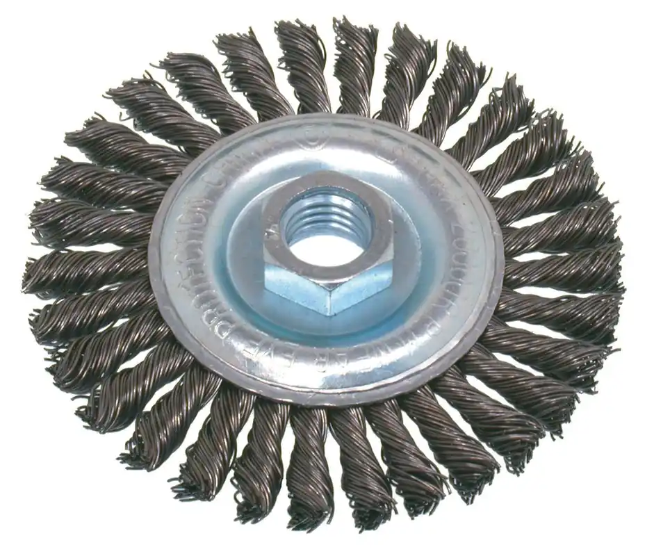 SK0283653-US20260702-105043-0 Osborn 99092 High Speed Cable Knot Wire Wheel Brush 2000 Max RPM 4 Diameter - Image 1
