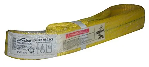 S-Line 20-EE2-9802X3 Lifting Sling 2-Ply 2-Inch 3-Foot Tapered Eye to Eye Sling