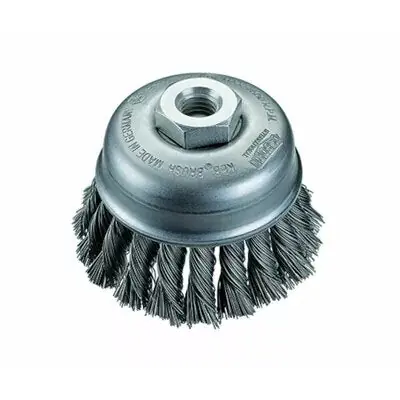Osborn 99040 Knot Wire Cup Brush 4 OD x .014 Steel x 5/8-11 NC AH