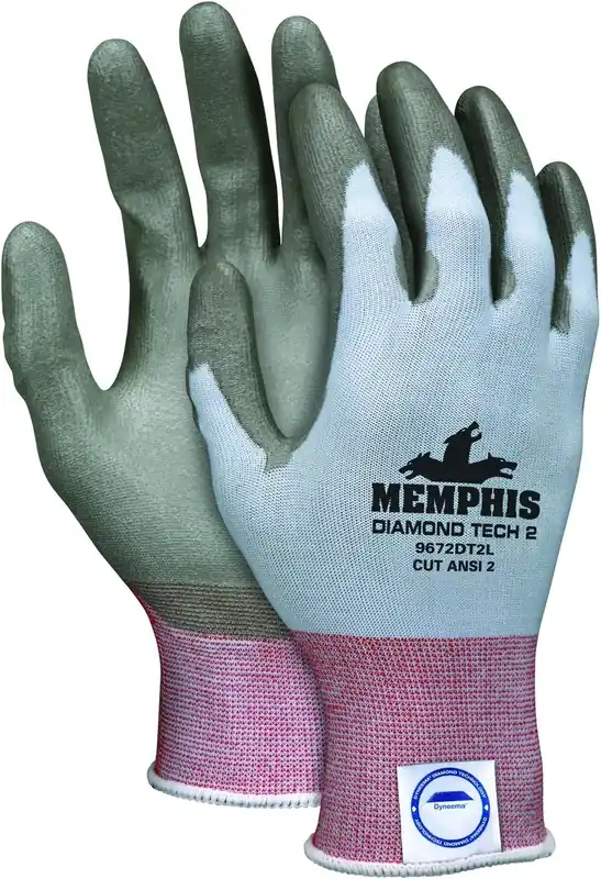 SK0283905-US20260702-105043-0 MCR Safety 9672DT2XL Memphis Diamond Tech 2 Gloves 18 Gauge Cut Resistant X-Large Light Blue - Image 1