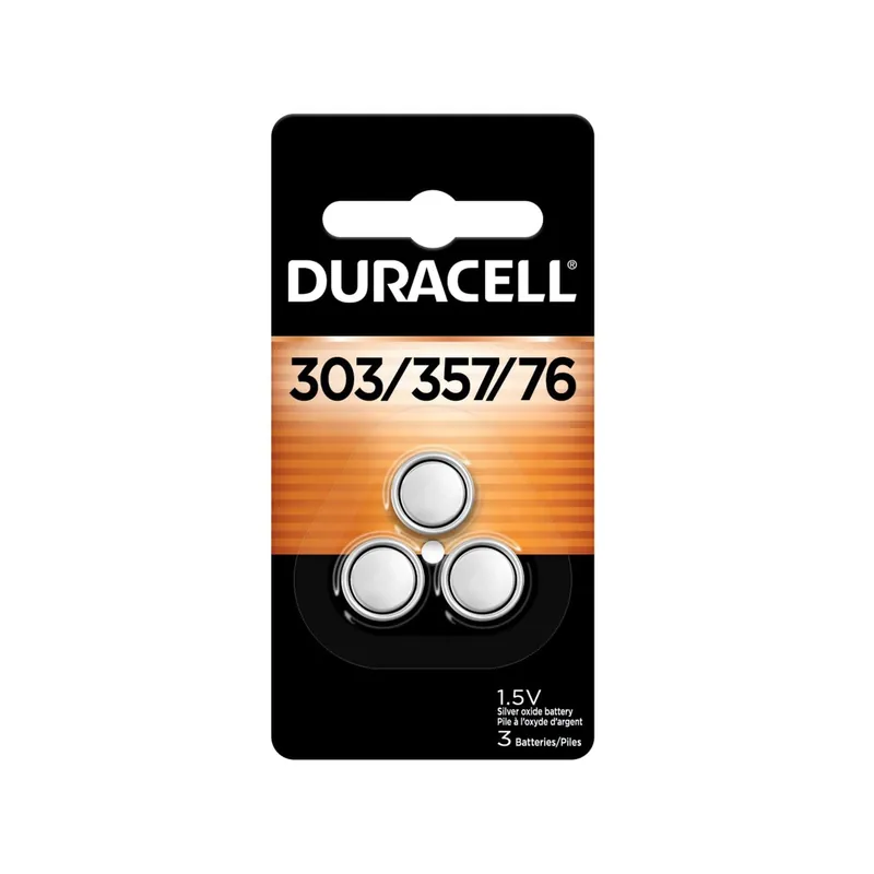 SK0283909-US20260702-105043-0 Duracell D303/357B3PK D303/D357 Button Battery Silver Oxide 3PK - Image 1