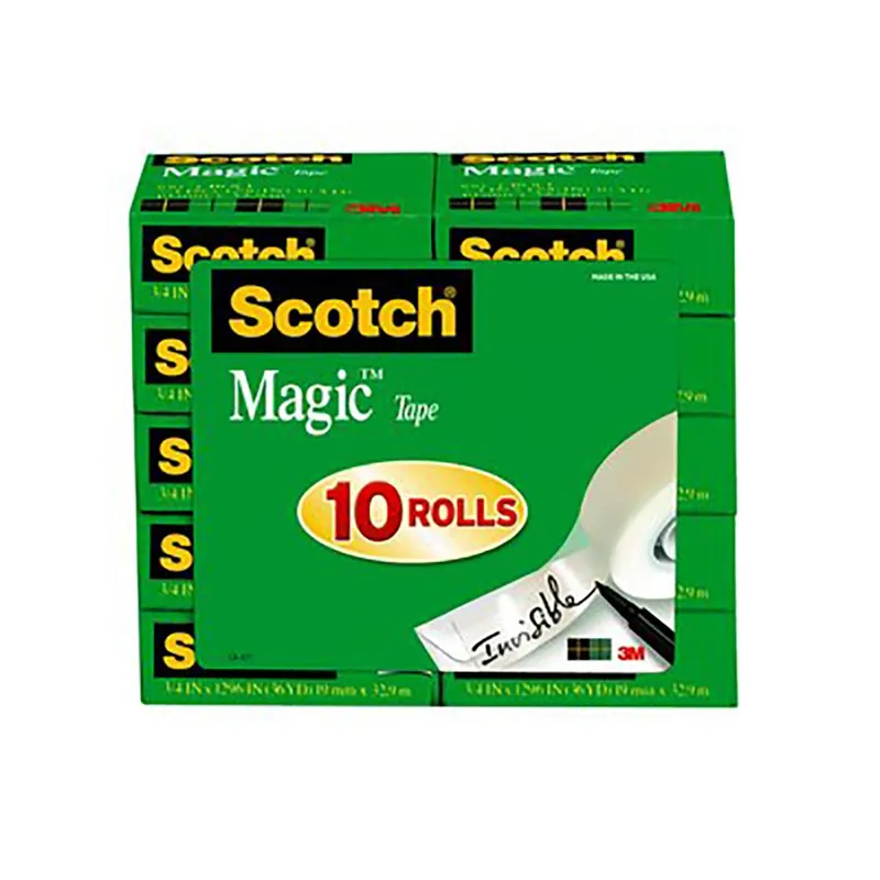 3M 70071085529 Scotch(R) Magic Tape 810K10 - 3/4 in x 1000 in 10 Pack