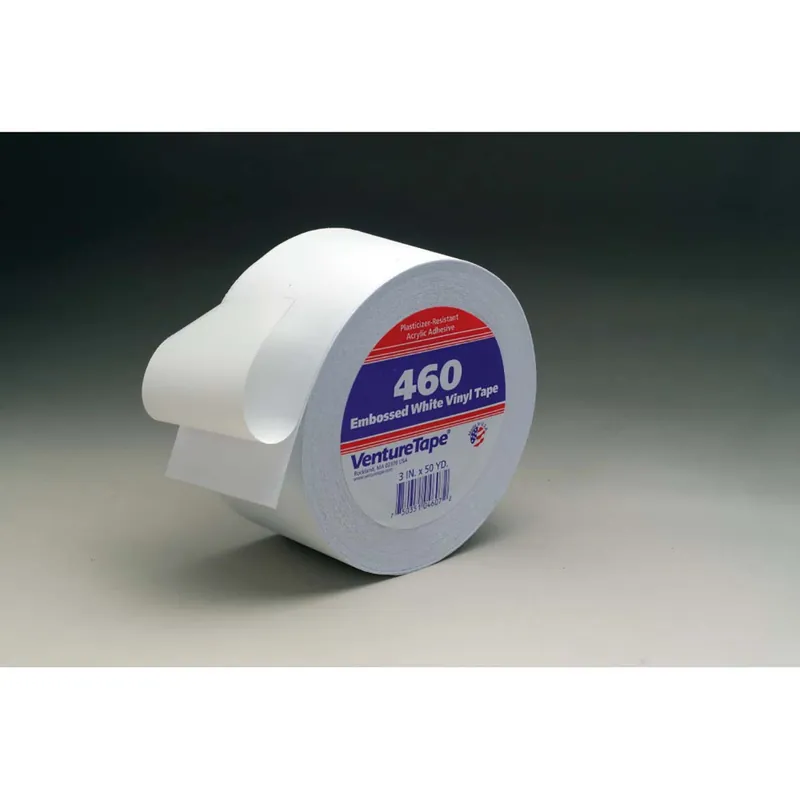 3M 70008918024  Venture Tape Vinyl Seaming Tape 460V Embossed White - 72 mm x 45.7 m - 16 per case