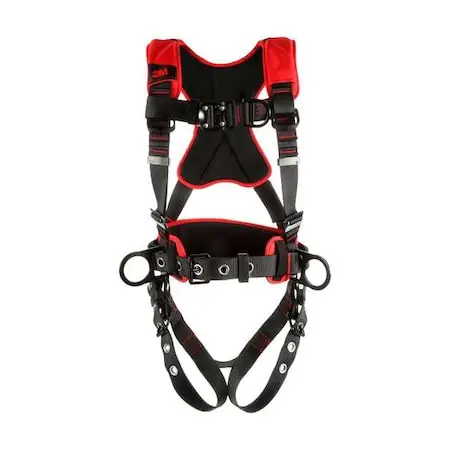 3M Protecta 1161223 Full Body Harness Vest Style Polyester Black