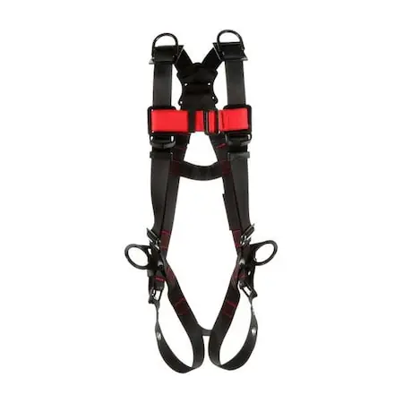3M Protecta 1161539 Full Body Harness, Vest Style, M/L, Polyester, Black