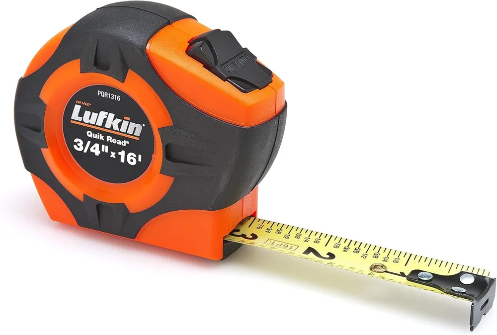 SK0285763-US20260702-105043-0 Lufkin PQR1316N 3/4 x 16 Foot Quickread Power Return Yellow Clad Tape Measure - Image 1