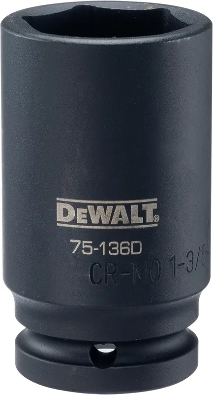 SK0285888-US20260702-105043-0 DEWALT DWMT75136B 3/4 Drive Deep Impact Socket 1-3/8 SAE - Image 1