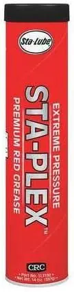 Sta-Lube SL3190 Red Grease Cartridge 14 oz NLGI Grade 2