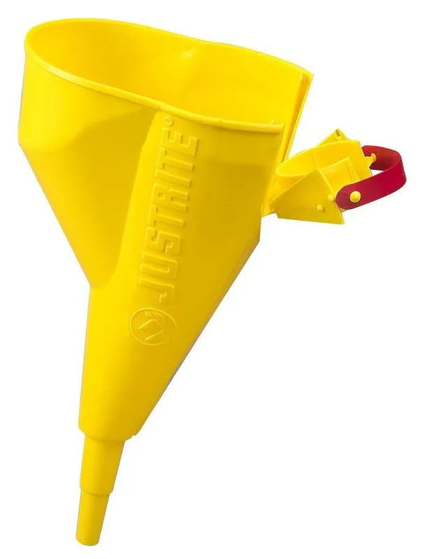 SK0286530-US20260702-105043-0 Justrite 11202Y Slip-On Poly Funnel 3/4 x 11 in. - Image 1