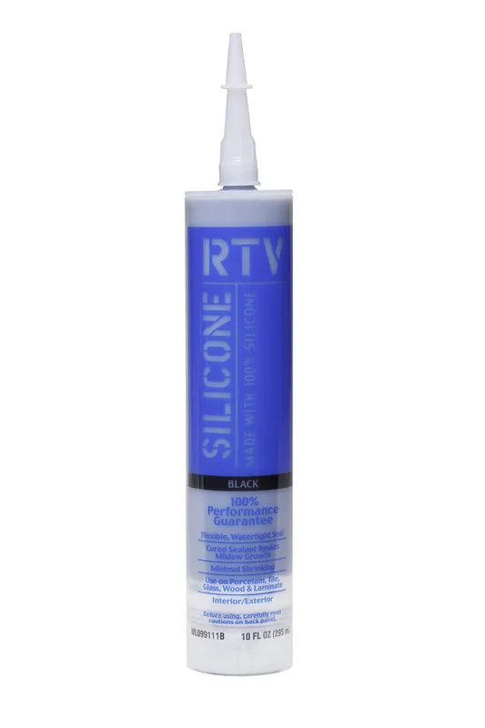 White Lightning WL099111B Contractor RTV Silicone Sealant 10 oz Black