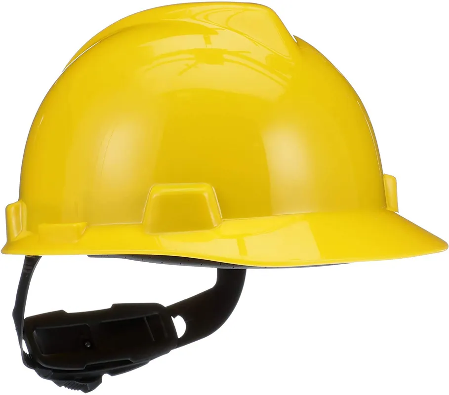 SK0286994-US20260702-105043-0 MSA 475360 V-Gard Hard Hat With Fas-Trac III Suspension Yellow Standard - Image 1