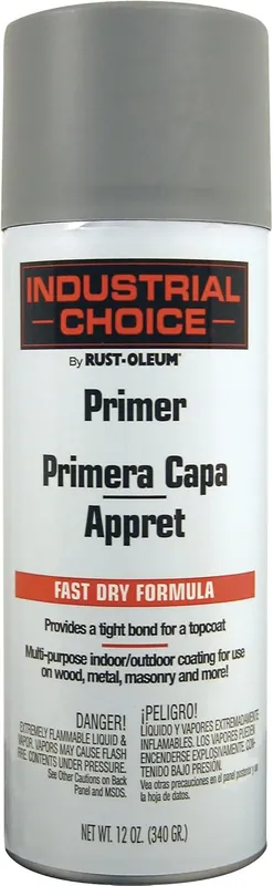 Rust-Oleum 1680830 Industrial Choice 1600 System Multi-Purpose Spray Primer 12 oz Gray