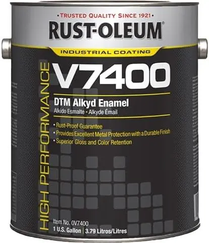 Rust-Oleum 245479 Safety Yellow V7400 High Performance System Alkyd Enamel Paint 1 Gallon Can Pack of 2