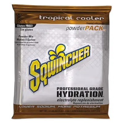SK0287402-US20260702-105043-0 Sqwincher 159016409 Powder Pack Tropical Cooler 47.66 oz Pack Yields 5 gal - Image 1