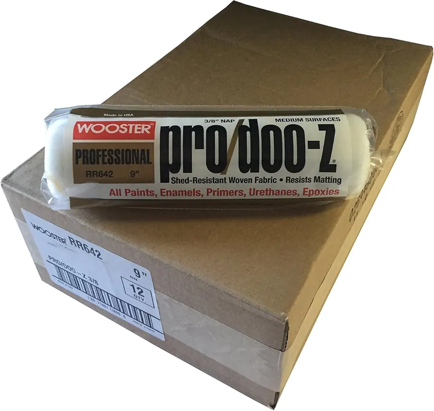 Wooster RR642-9 Wooster Brush Pro/Doo-Z Roller Cover 9 inches 12 Pack