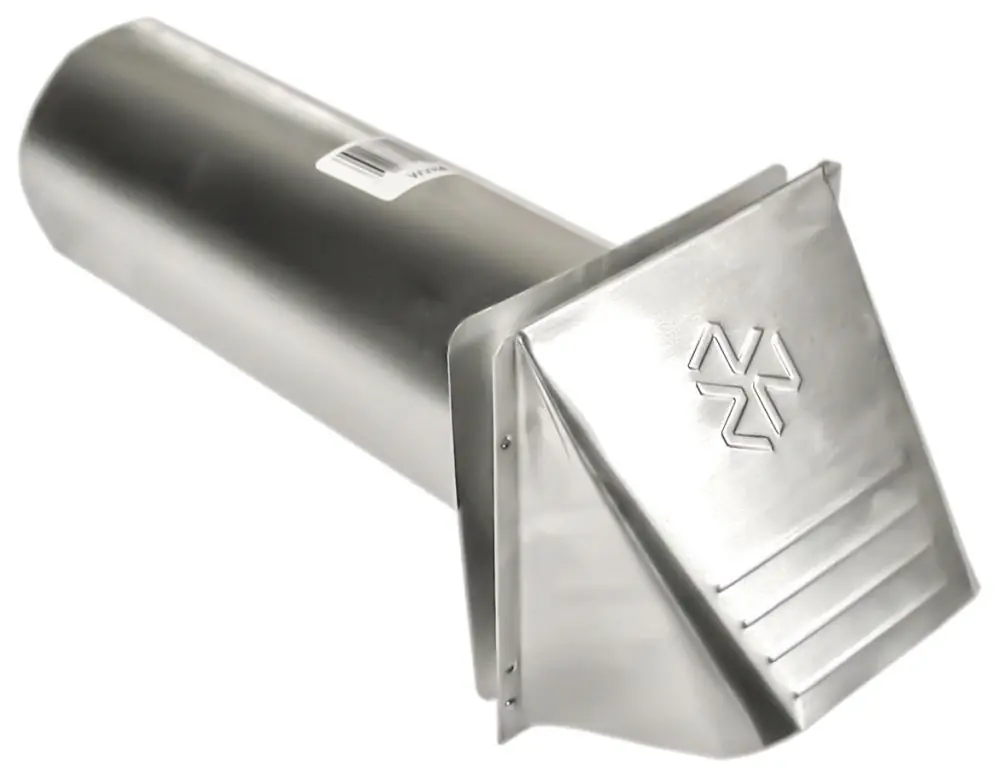 Builder's Best 110271 4 Diameter, 28 Gauge, Aluminum, Wide Mouth, Dryer Wall Vent Hood