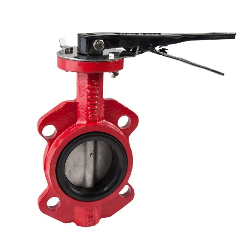 Soval 845-030 3" Cast Iron Wafer Style Butterfly Valve Lever Operated - Stainless Disc