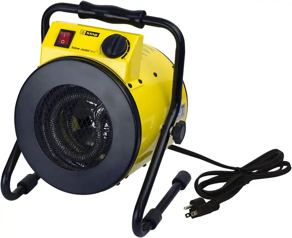 King Electric PSH1215T Yellow Jacket Portable Shop Heater w/Thermostat, 1500W / 120V