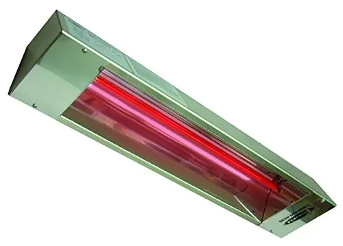 TPI RPH-208-A Series RPH Outdoor Rated Stainless Steel Electric Infrared Heater, 1600W, 7.7Amps