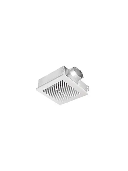Delta Breez SLM80 4 Inch Duct Oval/3 Inch Duct Round 80 CFM 8.5 W 0.6 Sones Single Speed Exhaust Fan