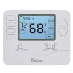 Robertshaw RS9110 24V/Millivolt Programmable Thermostat 1 Heat/1 Cool