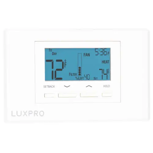 Lux P621U-010 Programmable Thermostat 2 Heat 1 Cool