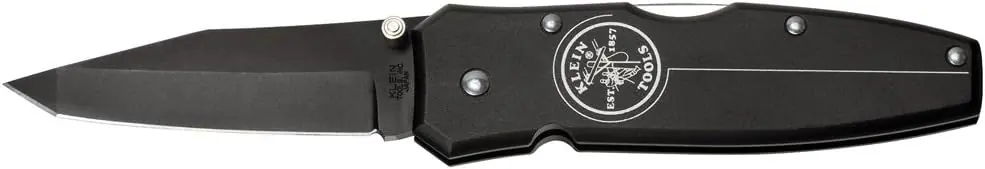 SK0294458-US20260702-105043-0 Klein Tools 44052BLK Tanto Lockback Knife 2-1/2-Inch Blade - Image 1