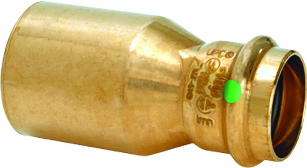 SK0297025-US20260702-105043-0 Viega 79860 ProPress 2 Inch x 3/4 Inch FTG x P Bronze Reducer - Image 1