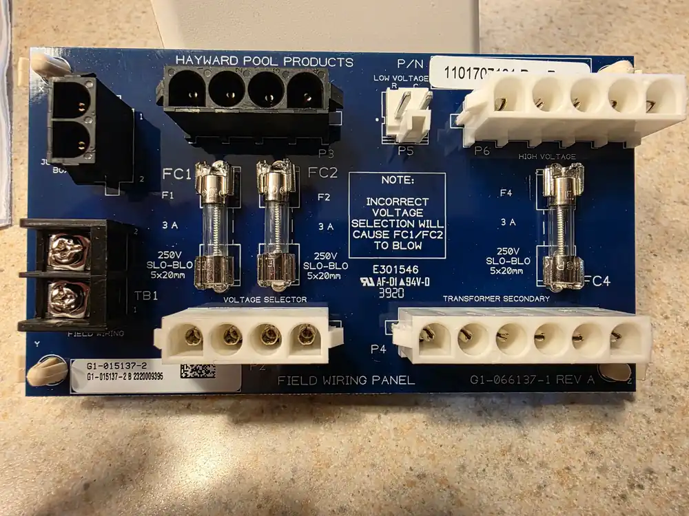 Hayward FDXLFWP1930 Field Wiring Panel Kit FD
