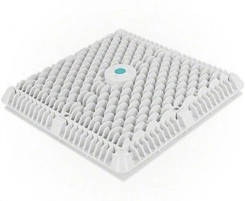 AquaStar WAV12WR101 12 Square Wave Suction Outlet Cover with Vented Riser Ring