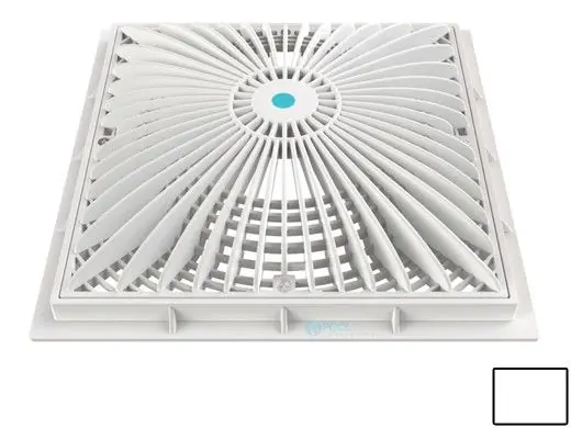 SK0298383-US20260702-105043-0 AquaStar 12MF101 Cover, MoFlo, 12 Square, w/ Frame, White - Image 1