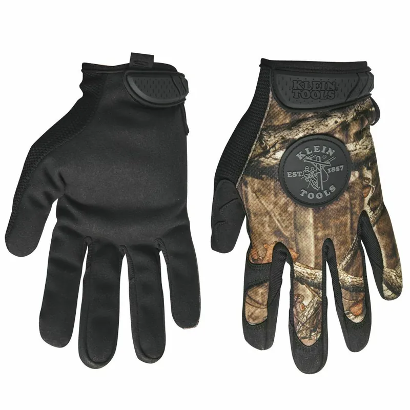 SK0302245-US20260702-105043-0 Klein Tools 40208 Journeyman Camouflage Gloves Medium - Image 1