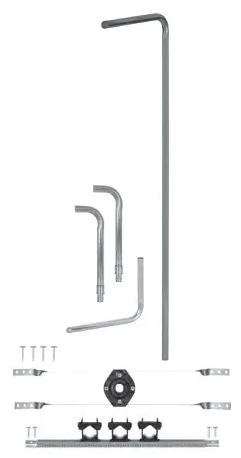 Sioux Chief 693-16713203 POWERPEX ASTM F1960 SHOWER UP KIT W TUB ELBOW, SHOWER HEAD RISER, DROP EAR, FAUCET CONNECTORS AND POWER BARS