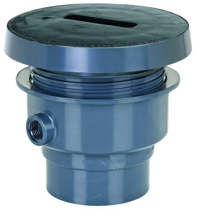 SK0302831-US20260702-105043-0 Sioux Chief 832-36PF Finish Line 3 Inch Inside Caulk Plastic Floor Drain - Image 1